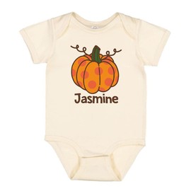 Pumpkin Jasmine Baby Infant One Piece Bodysuit 6 Months Natural