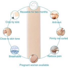 Hojas de Eliminación de Cicatrices de Silicona Impermeables Reutilizables Tiras de Cicatrices de Gel Pegatinas de Cicatrices Reparación de Heridas Quirúrgicas Tira de