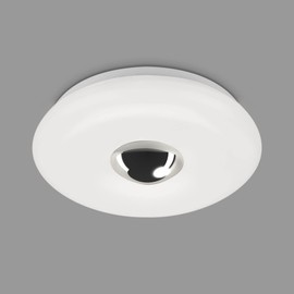 BRILONER Leuchten 2300-018 LED Bathroom Ceiling Light with Chrome Cap, IP44 LED Bathroom Lamp, Neutral White Light, Chrome White, 290 x 80 mm (DxH),