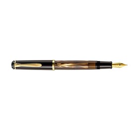 Pelikan Classic M200 Brown Marbled Fine Writing Pelikan 808798 Piston Fill Fountain Pen Extra Fine Nib in Folding Box