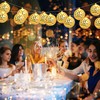 Newmemo 10LED Disco Balls String Lights Hanging Mirror Disco Ball