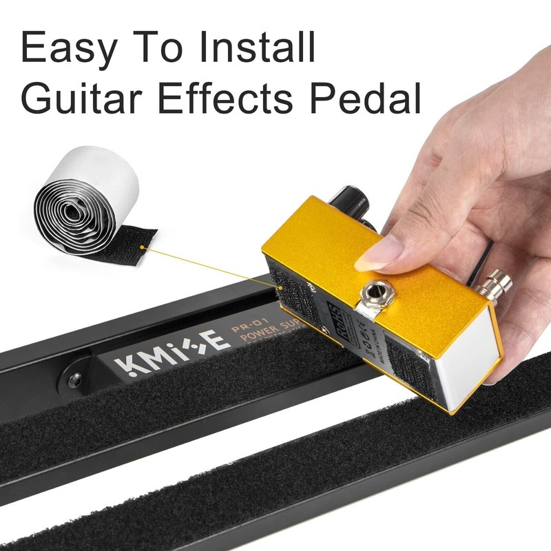 lotmusic Guitar Pedalboard with Built-in Power Supply Pedal Board Aluminium