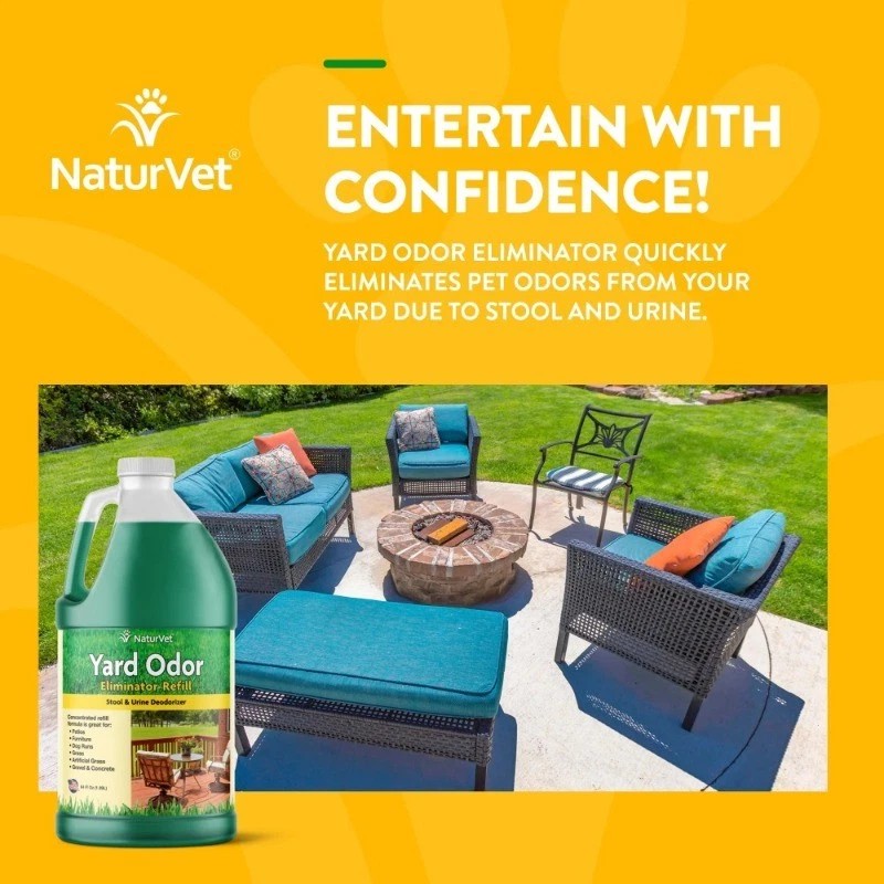 NaturVet Yard Odor Eliminator - 64oz, Grass/Patios​