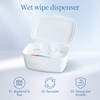 Wipes Dispenser Compatible with Flushable Wipes Refillable Wet Tissue Container