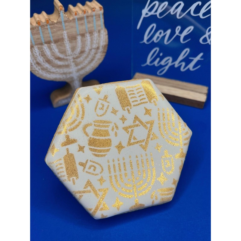 The Cookie Countess Hanukkah Pattern Stencil