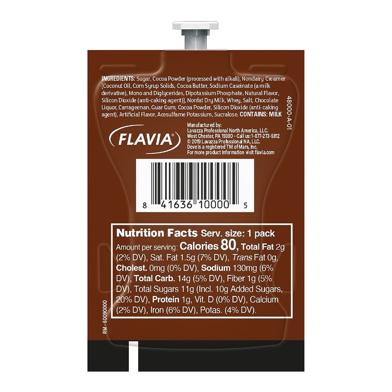 Dove A117 Dove Hot Chocolate, Single Servings, 72/CT, Chocolate