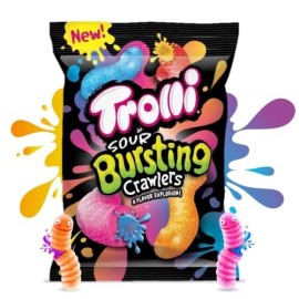 Trolli Sour Bursting Crawlers Liquid Center, 4.25 oz Bag