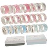 Operitacx 2 Sets Washi Tape Set Scrapbook Supplies Stickers Fluorescent