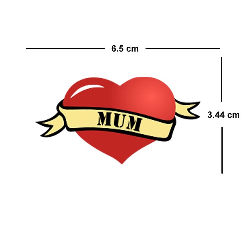 Dad Temporary Tattoo daddy love Father's day gift Father Heart