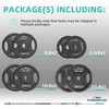 Fitvids Cast Iron 1" Standard Weight Plates Including 5FT Standard