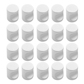 Pxyelec 20pcs Cabinet Knobs, Modern Cylindrical Drawer Knobs Dresser Pulls Bathroom Cupboard Handles with Screws 17x21mm/0.67x0.83 inch