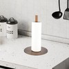PEROPROS Paper Towel Holder Countertop, Weighted Freestanding Paper Roll Holders