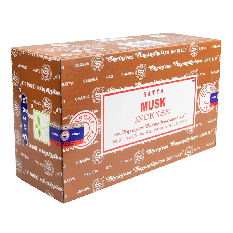 Satya Nag Champa Musk Incense Sticks - Box 12 Packs