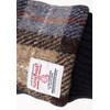 Sleeping Sheep Harris Tweed Mitaine Fingerless Gloves, Boa Back, Herringbone,