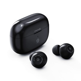 ROSESELSA Ceramics Budget Wireless Earbuds, High-Fidelity Sound, 60ms Gaming Earphones, 35H Playtime with Super Charge, IPX5 Sweat Resistant, Dual Connectivity, Bluetooth 5.3, ENC (Black - US)