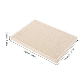 SEWACC Fireproof Quartz Soldering Block Honeycomb Welding Pad for Jewelry Crafting High Temperature Resistant Panel Durable Heat Insulation for Precision Work