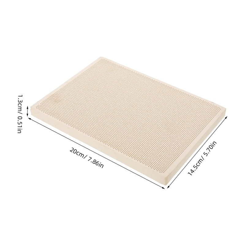 SEWACC Fireproof Quartz Soldering Block Honeycomb Welding Pad for Jewelry