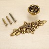 BSTKEY 5 Packs Rose Drawer Knobs Pull Handles for Cupboard