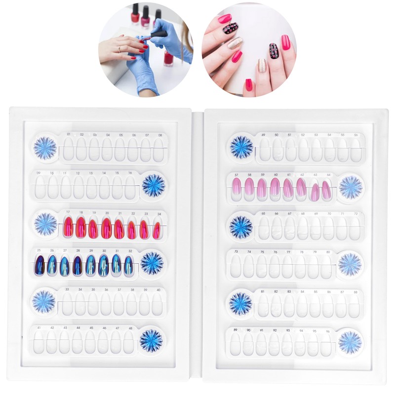 96 Colors Nail Gel Polish Display Book Detachable Magnetic Nail