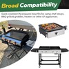 12 FT Propane Quick Connect Hose for RV to Gas