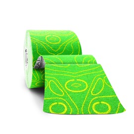 OK Tape Original Cotton Elastic Kinesiology Therapeutic Athletic Tape - 2inch x Long Roll Strips - Latex Free, Breathable, Pro for Physical Therapy Sports Athletes(Green+Yellow)