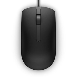 DELL MS116-BK ratone USB ?ptico 1000 DPI Ambidextro - Rat?n (Ambidextro, ?ptico, USB, 1000 DPI, Negro)