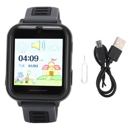 Kids Smart Watch with 14 Games Music Video Camera Alarm Clock Touchscreen Multipurpose Electronic Watch for Aged 4‑12 Black