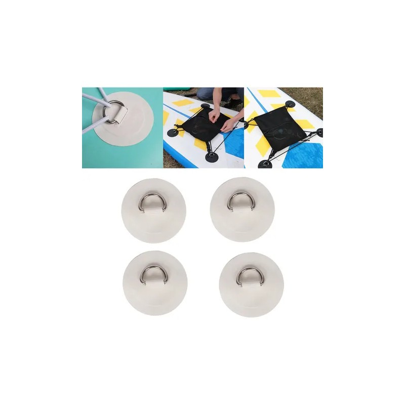 4 Pieces D Rings Patch D Rings Pad Portable Durable