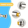 Wellrun Viewer Peephole for 35-55mm Doors,200° Wide Angle Silver Spyhole,Anti-Theft