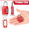 TSA Luggage Locks, 2 Pcs 3 Digit Combination Padlock, Travel