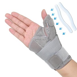 Muñequera para el pulgar, soporte de muñeca ajustable,la férula para el pulgar y la muñeca es adecuada para las manos izquierda y derecha, para el... 