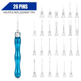 PESIKO 26PCS Professional Terminal Removal Tool Kit, Deutsch Pin Removal Tool, Interchangeable Tip Design, Works with Deutsch, Molex, AMP, Delphi, JST & More Connectors