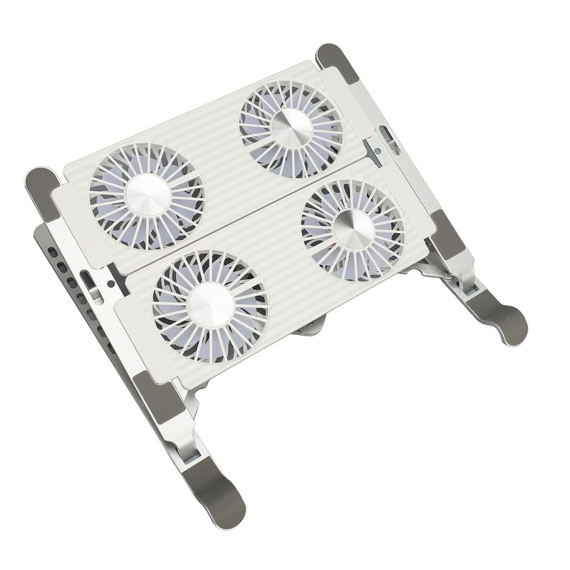 Laptop Stand with Cooling Fan Detachable Adjustable Aluminum Foldable Portable