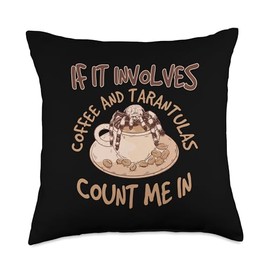Spider Lover Arachnid Cobweb Terrarium Tarantula Throw Pillow