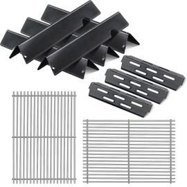 66095 Grill Grates with 66032 Flavorizer Bars for Weber Genesis 2 grill parts 300 Genesis II LX 300 Series ,Heat Deflector And Cooking Grids Replacement Parts For Weber Genesis ii E-310 E-315 S-335