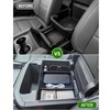 TOPINSTALL Power-Sliding Console Tray Compatible with 2021-2024 Chevy Tahoe/Suburban/GMC Yukon