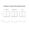 2 Pairs （4 Pack） Soft Close Kitchen Cabinet Door Hinges