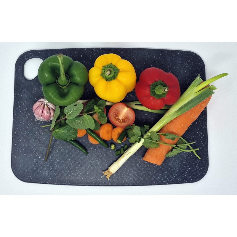 Poundsaver Plastic Chopping Board Marble Coated,Cutting Board for Kitchen, Large