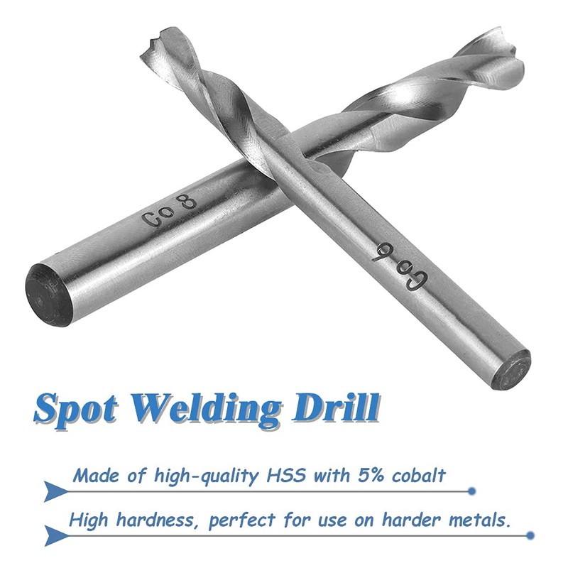 Mesee 2 Pieces HSS Spot Weld Drill Bit Set, High-Speed