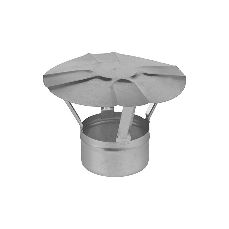 Proper Tools Galvanised Steel Chimney Cowl - Ø 80 mm