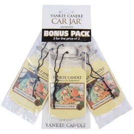 Yankee Candle Christmas Cookie 3 Pk Car Jars Scented Candle