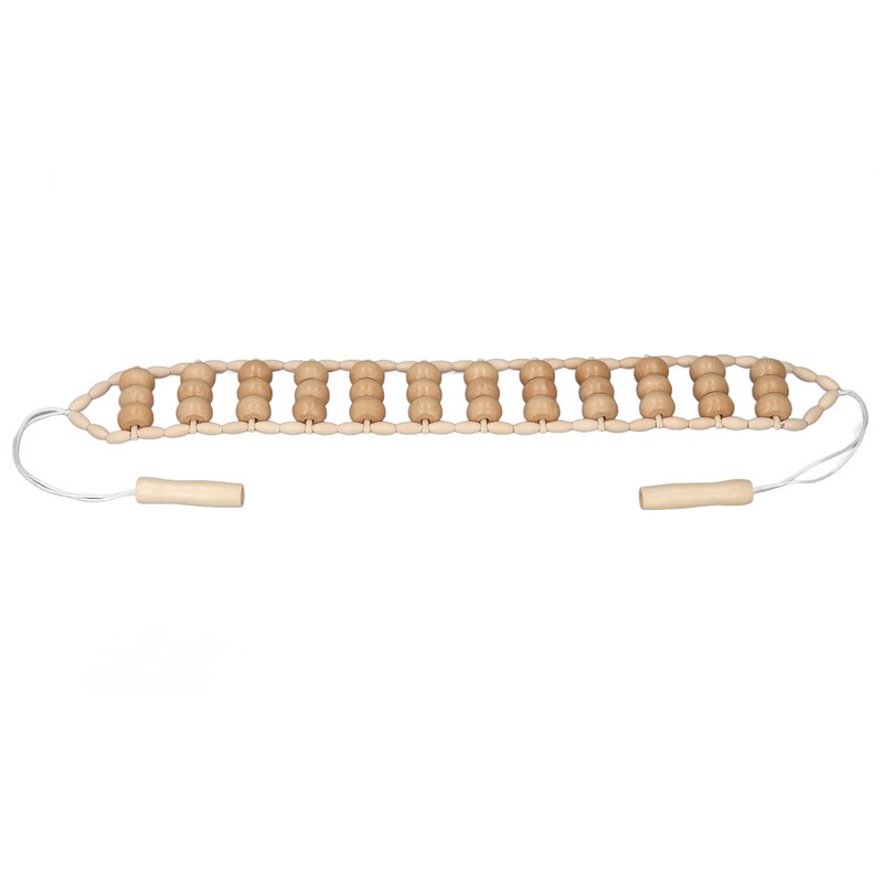 Back Massager Roller Rope Wood Back Roller Massage Manual Relief