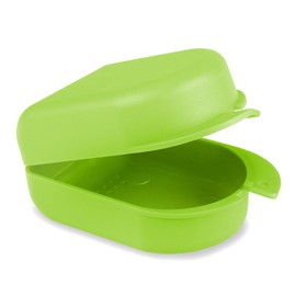 wellsamed KFO Box, dental braces box, dento box maxi, light green, flat box (also for bite splint, grinding rail), 1 piece, green 112735