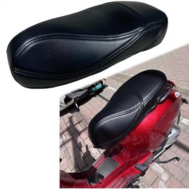 XIDAODIT Modified Thickened Softened Waterproof Seat Cushion Cover Breathable Shock Absorption for Vespa GTS300 Sprint 150 Primavera(Primavera150(Smooth))