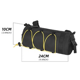 Karlak Bike Front Bag, Bicycle Handlebar Bag Multifunctional Mountain Bike Front Bag Bicycle Frame Bag Shoulder Bag Cycling Storage Pouch Pannier