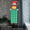 Christmas Themed Cute Felt Countdown Calendar Xmas Home Hanging DecorationElk
