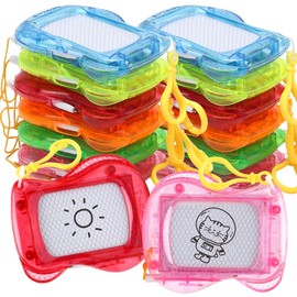 Kayuneed Mini Painting Board, Magic Board, Key Ring, Children, 12 Pieces, Mini Magnetic Drawing Board, Magnetic Doodle Board, Mini Painting Boards for Classroom Rewards, Party Favors, Travel Supplies
