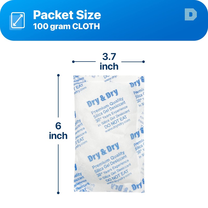 Dry & Dry 100 gm Pack of 2 "Dry&Dry" Silica