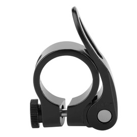 DAUERHAFT High Quality Aluminium Alloy Seat Post Clamp 28.6 mm 25.4 mm Inner Diameter Multiple Colours Seat Post Clamp for Bikes (Black)