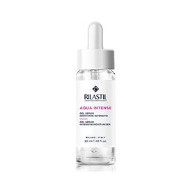 Rilastil Aqua Intense Gel Serum, hidratante intensivo de acción antipollution con ácido hialurónico, textura sedosa para todos los tipos de piel, paquete de 30 ml